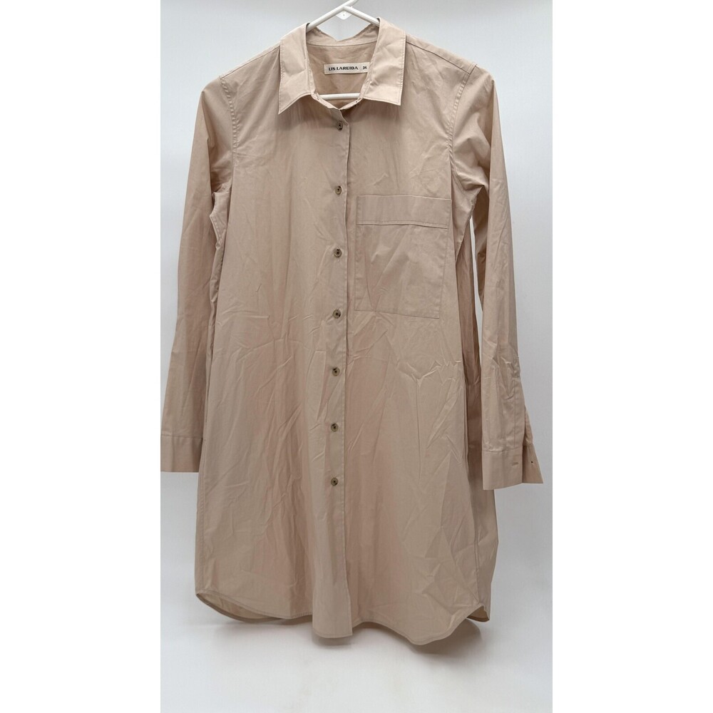 Lis Lareida Shirt Dress Womens 34 Long Sleeve Dalisha Pocket Minimalist Switzerl